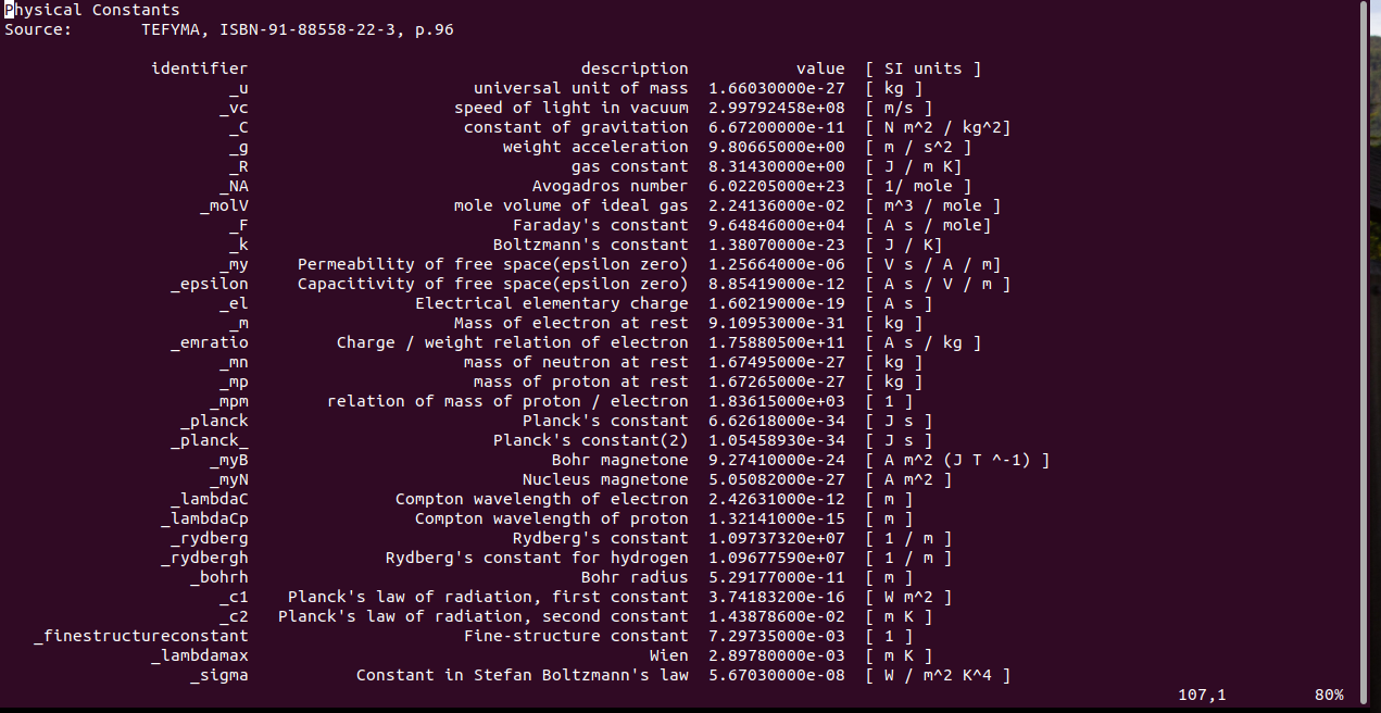 physconsts